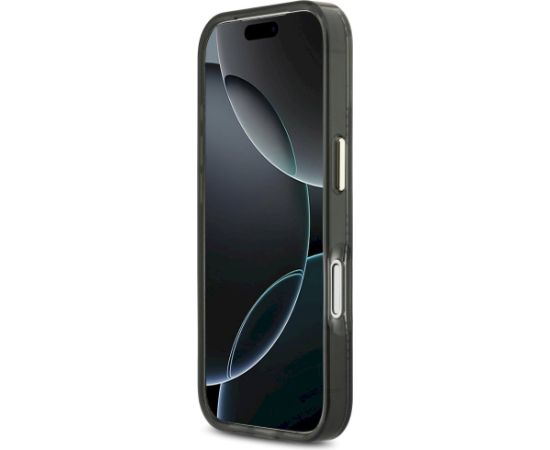 Case Guess IML Peony Dot MagSafe Aizsargapvalks priekš iPhone 17 Pro / melns Neoriģinālie Maciņi