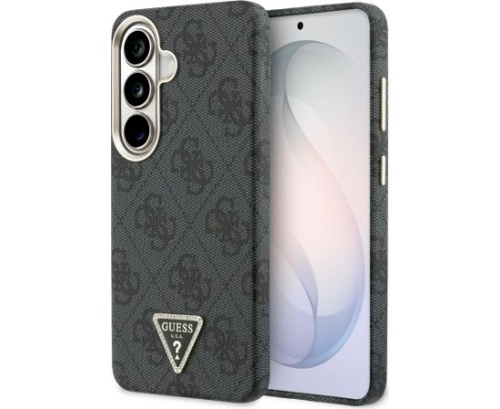 Case Guess 4G Triangle Logo MagSafe Aizsargapvalks priekš Samsung Galaxy S26 / melns Neoriģinālie Maciņi