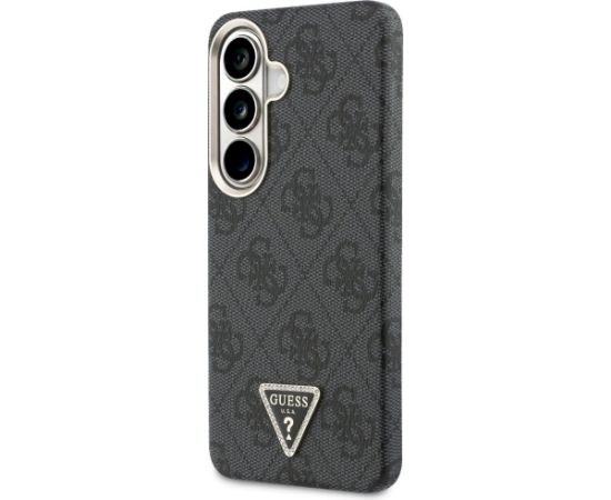 Case Guess 4G Triangle Logo MagSafe Aizsargapvalks priekš Samsung Galaxy S26 / melns Neoriģinālie Maciņi
