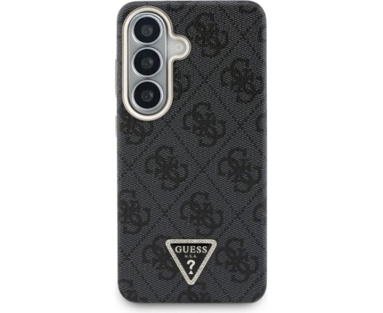 Case Guess 4G Triangle Logo MagSafe Aizsargapvalks priekš Samsung Galaxy S26 / melns Neoriģinālie Maciņi