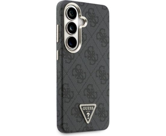 Case Guess 4G Triangle Logo MagSafe Aizsargapvalks priekš Samsung Galaxy S26 / melns Neoriģinālie Maciņi