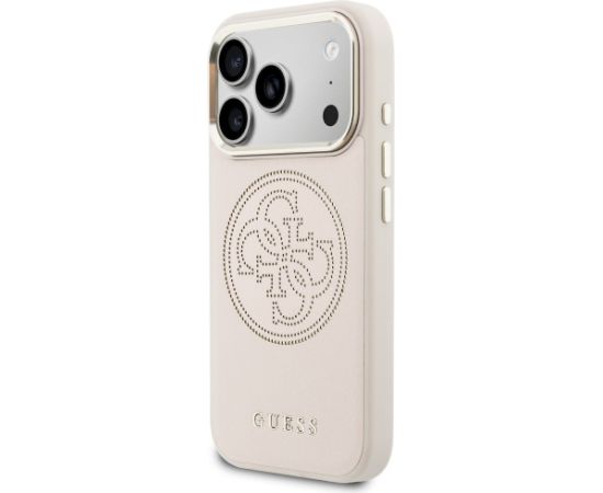 Guess Perforated 4G MagSafe Case Aizsargapvalks priekš iPhone 17 Pro Max / rozā Neoriģinālie Maciņi