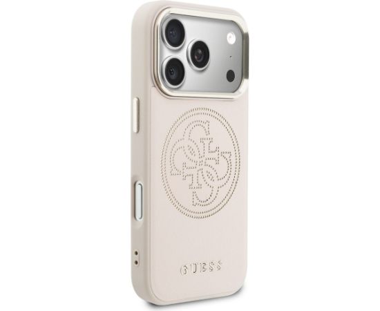 Guess Perforated 4G MagSafe Case Aizsargapvalks priekš iPhone 17 Pro Max / rozā Neoriģinālie Maciņi