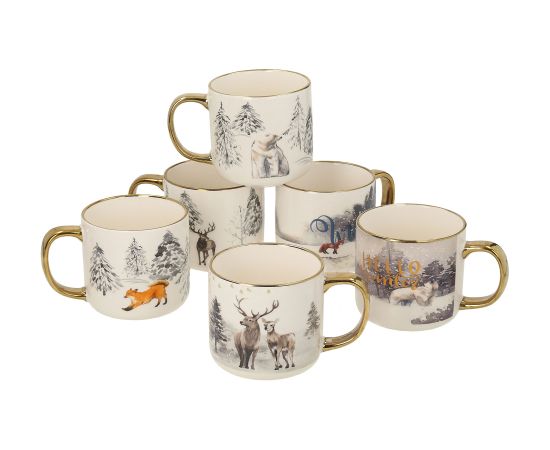 Mug ALBERI H9,5cm 450ml, mix Новости, мебель, дом