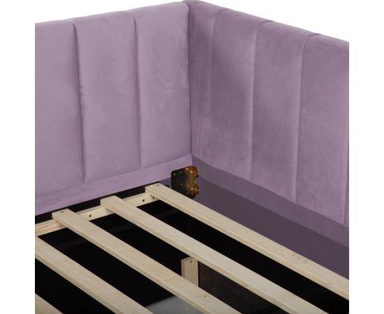 Bed JASPER with pull out trundle 90x200cm, mauve rose Кровати