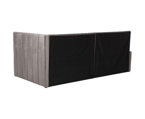 Bed JASPER with pull-out trundle 90x200cm, grey Gultas