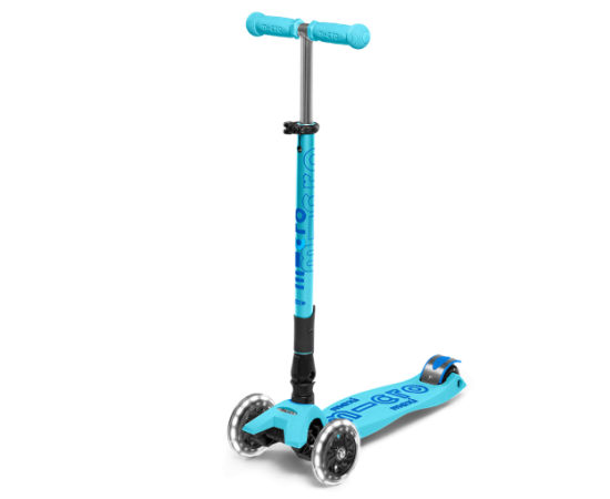 Micro Maxi Deluxe Foldable LED skrejritenis Самокаты и скейтборды