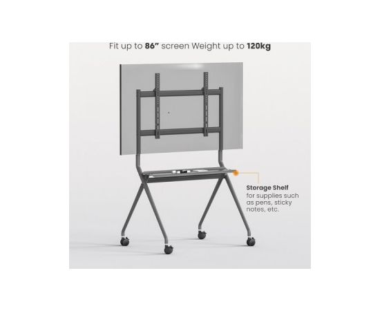 Lh-group Oy LH-GROUP FLOORSTAND WITH WHEELS 50-86" MAX 120KG Крепления для телевизоров