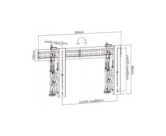 Lh-group Oy LH-GROUP POP-UP VIDEO WALL MOUNT MAX.45KG 800X400 Крепления для телевизоров