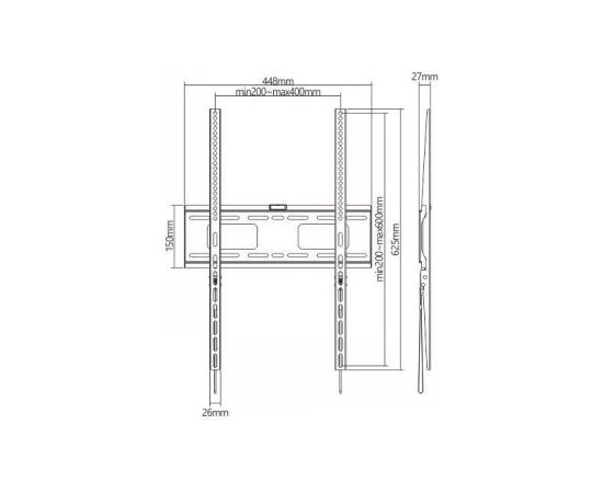 Lh-group Oy LH-GROUP WALL MOUNT  PORTRAIT 37-75" Крепления для телевизоров