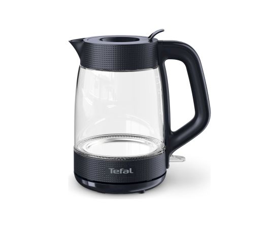 TEFAL Kettle KO2G08E0 2000 W Electric 1.7 L Heat-resistant glass 360° rotational base Black/Transparent Tējkannas (elektriskās)