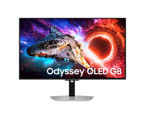 Samsung LS32HG800SUXEN Odyssey OLED G8 32 " OLED 4K 16:9 240 Hz 0.03 ms 3840 x 2160 pixels 300 cd/m² HDMI ports quantity 2 Silver Monitori