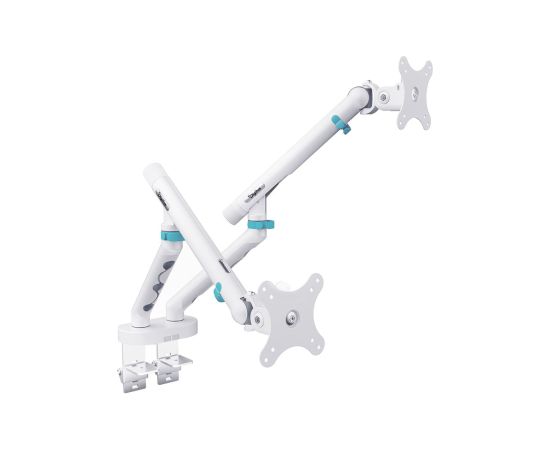 Digitus Desk Mount Tilt, rotation, pivot Dual design monitor mount, 2x 35", 2x 10 kg 35 " Maximum weight (capacity) 20 kg White TV un monitoru stiprinājumi, kronšteini