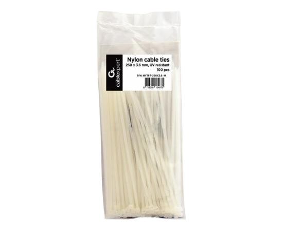 CABLE ACC TIES NYLON 100PCS/NYTFR-250X3.6-W GEMBIRD Tīkla vadi