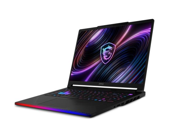 Notebook MSI Raider 16 Max HX B2WJ-038NL CPU Intel Core Ultra 9 290HX Plus 16 " 2560 x 1600 pixels RAM 32 GB DDR5-SDRAM SSD 1000 GB Discrete graphics NVIDIA GeForce RTX 5090 24 GB On-board graphics Yes Numeric keypad Yes OS installed Windows 11 Home Colou Portatīvie datori