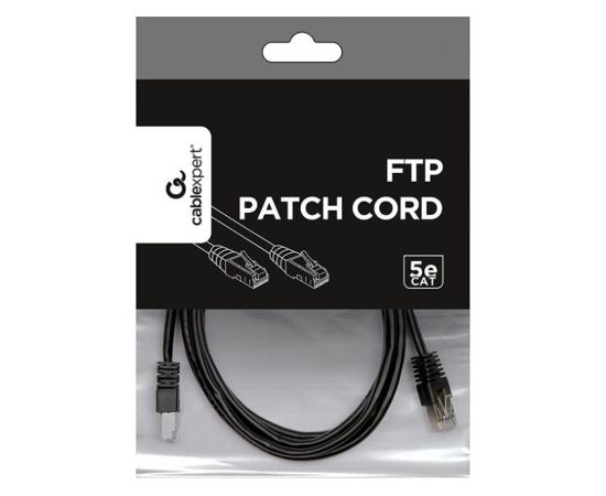 PATCH CABLE CAT5E FTP 2M/PP22-2M/BK GEMBIRD Сетевые кабели