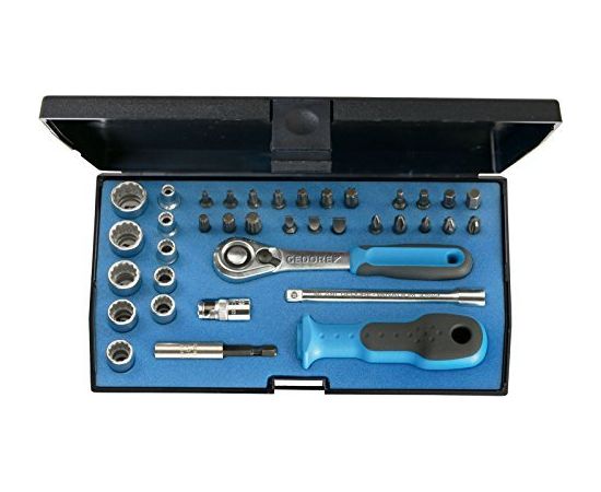 Gedore D-20 KMU-20 bit set/wrench set 1/4", 37-piece. - 1822373 Jaunumi -Dārzam