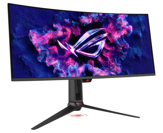 Asus ROG Swift OLED PG34WCDN (86.8 cm (34 inches), black, WQHD, curved, HDMI, DP, USB-C, USB hub, 360Hz panel) Monitori