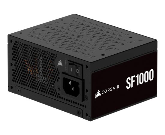 Corsair SF1000, PC power supply (black, 1x 12VHPWR, 3x PCIe, cable management, 1000 watts) Datoru barošanas bloki
