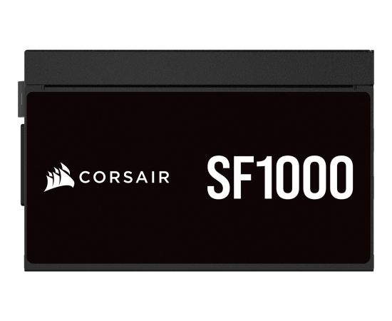Corsair SF1000, PC power supply (black, 1x 12VHPWR, 3x PCIe, cable management, 1000 watts) Datoru barošanas bloki