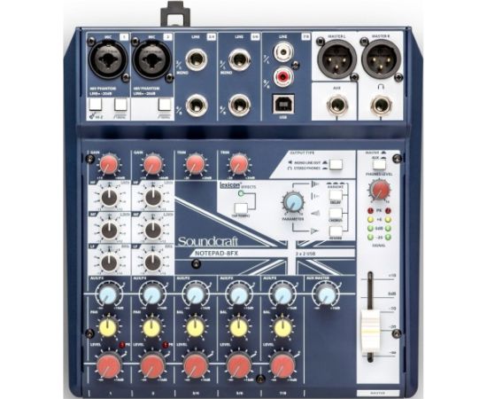 Soundcraft Notepad-8FX - Analogowa konsoleta mikserska, procesor efektów Усилители / A/V ресиверы