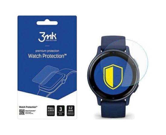 3MK Foil ARC Watch Foil Fullscreen Hybrid Glass Aizsargstikls priekš Viedpulksteņi Garmin Vivoactive 5 Aizsargstikli planšetdatoriem