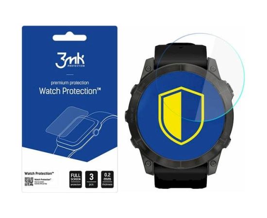 3MK FlexibleGlass Watch Hybrid Glass Aizsargstikls priekš Viedpulksteņi Garmin Fenix 7 Aizsargstikli planšetdatoriem