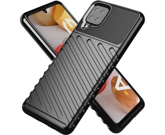 Mocco Armored Thunder Aizmugurējais Apvalks Priekš Samsung Galaxy A32 5G Melns Neoriģinālie Maciņi