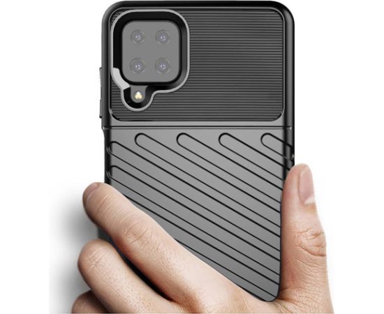 Mocco Armored Thunder Aizmugurējais Apvalks Priekš Samsung Galaxy A32 5G Melns Neoriģinālie Maciņi
