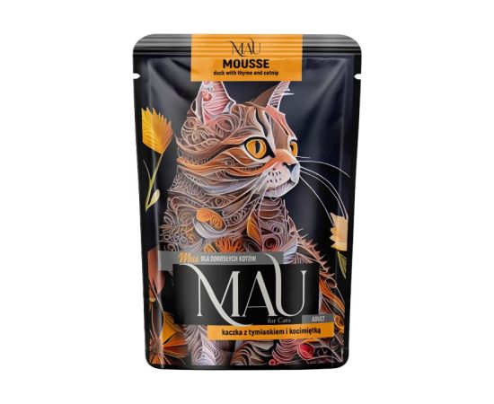 Dolina Noteci MAU Mousse Duck with thyme and catnip - wet cat food - 85g Kaķu konservi