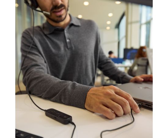 HP Poly Mission 615 Monaural USB Wired Headset Наушники
