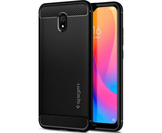 CASE Spigen Rugged Armor Xiaomi Redmi 8a Matte Black Новинки Компьютерная техника