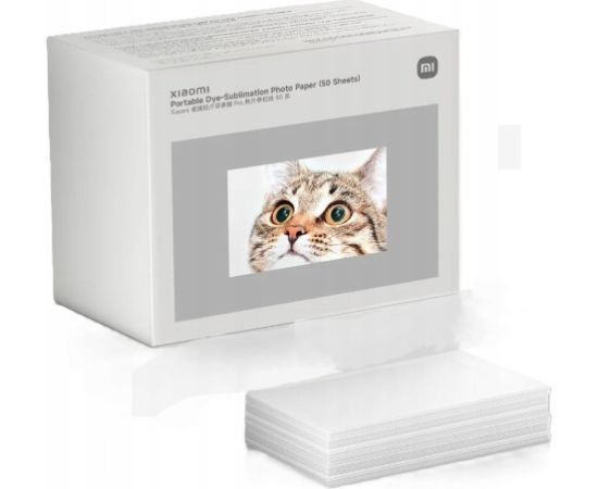 Xiaomi PORTABLE DYE-SUBLIMATION PHOTO PAPER (50 SHEETS), BHR082PGL, 66645 Новинки Компьютерная техника
