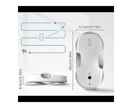 Logu mazgāšanas robots Xiaomi Hutt DDC55 PRO white Logu tīrītāji