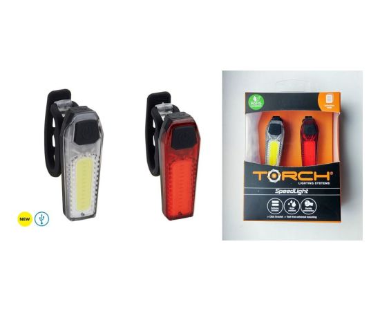Velo lukturu komplekts TORCH 55004 + 55005 usb (NEW) Новинки Компьютерная техника