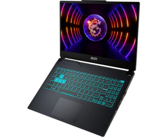 MSI Cyborg 15 A13VE-1005 (black/transparent, Intel® Core? i5-13420H, NVIDIA GeForce RTX 4050, 16 GB DDR5, 512 GB (512 GB SSD), without operating system) - German - DE Layout Portatīvie datori