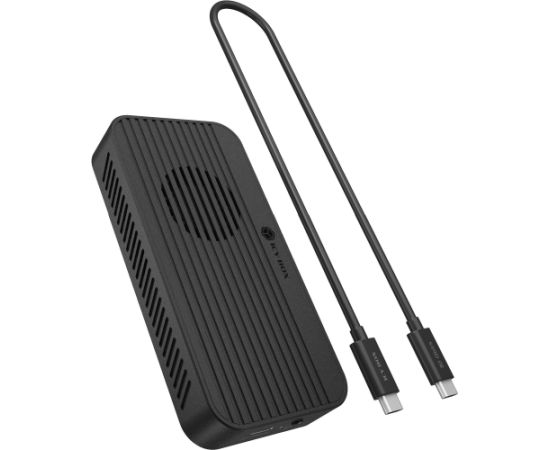 Raidsonic Icy Box IB-1980M-80G M.2 NVMe SSD enclosure (black, with integrated fan) Korpusi ārējiem HDD, SSD