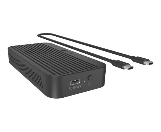 Raidsonic Icy Box IB-1980M-80G M.2 NVMe SSD enclosure (black, with integrated fan) Korpusi ārējiem HDD, SSD