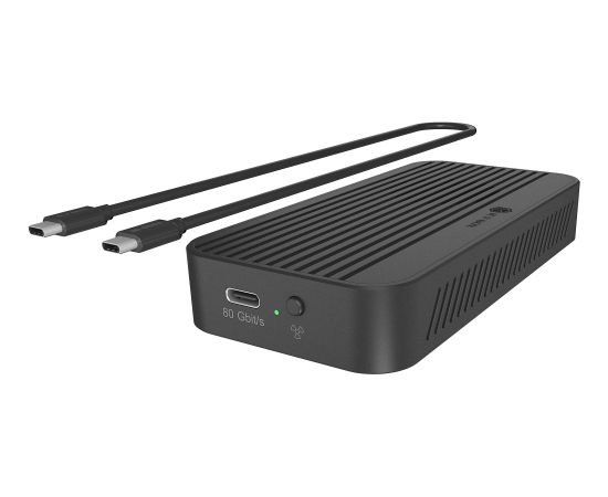 Raidsonic Icy Box IB-1980M-80G M.2 NVMe SSD enclosure (black, with integrated fan) Korpusi ārējiem HDD, SSD