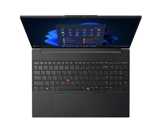 Lenovo ThinkPad E16 Gen 3 (Intel) Copilot+ PC Intel Core Ultra 7 258V Laptop 40.6 cm (16") WUXGA 32 GB LPDDR5x-SDRAM 512 GB SSD Wi-Fi 6E (802.11ax) Windows 11 Pro English Black Portatīvie datori