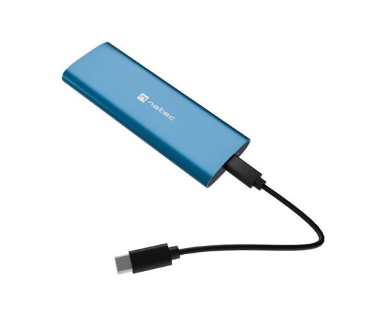 NATEC RHINO M.2 NVME LITE EXTERNAL SSD ENCLOSURE USB-C 3.2 GEN 2 HORIZON BLUE Korpusi ārējiem HDD, SSD