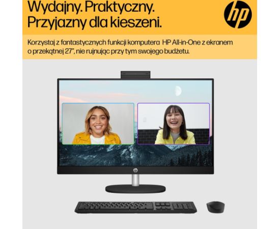 HP 27-cr0232nw AMD Ryzen™ 5 7520U 68.6 cm (27") 1920 x 1080 px All-in-One PC 16 GB LPDDR5-SDRAM 512 GB SSD Windows 11 Home Wi-Fi 6 (802.11ax) White All In One Datori (AIO)
