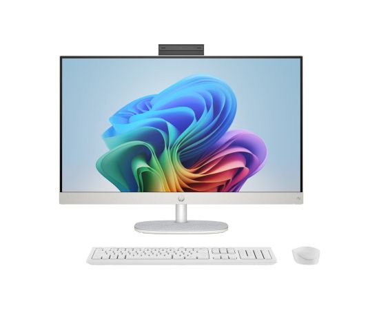 HP AiO 27-ct2004nw Ryzen AI 5 330 27.0"FHD IPS 300nits AG 16GB DDR5 5600 SSD512 Radeon 820M Cam1080p+IR Win11 Shell White/Light Gray 2Y All In One Datori (AIO)