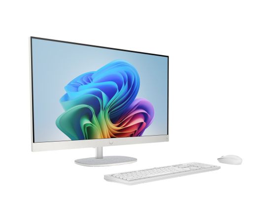 HP AiO 27-ct2004nw Ryzen AI 5 330 27.0"FHD IPS 300nits AG 16GB DDR5 5600 SSD512 Radeon 820M Cam1080p+IR Win11 Shell White/Light Gray 2Y All In One Datori (AIO)