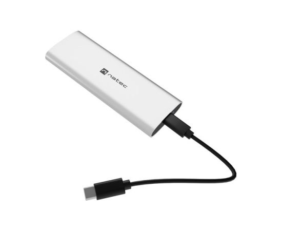 NATEC RHINO M.2 NVME LITE EXTERNAL SSD ENCLOSURE USB-C 3.2 GEN 2 ARCTIC SILVER Korpusi ārējiem HDD, SSD