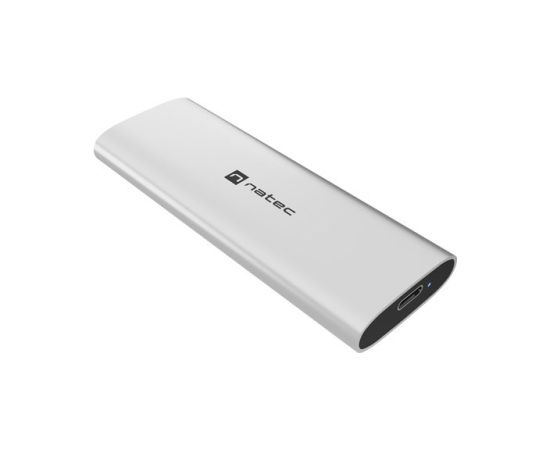 NATEC RHINO M.2 NVME LITE EXTERNAL SSD ENCLOSURE USB-C 3.2 GEN 2 ARCTIC SILVER Korpusi ārējiem HDD, SSD