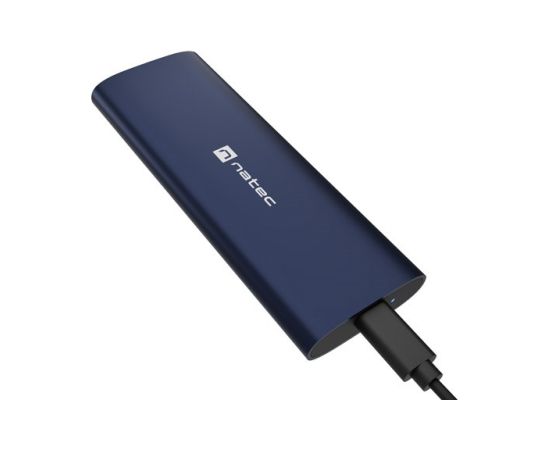 NATEC RHINO M.2 NVME LITE EXTERNAL SSD ENCLOSURE USB-C 3.2 GEN 2 STEEL NAVY Korpusi ārējiem HDD, SSD
