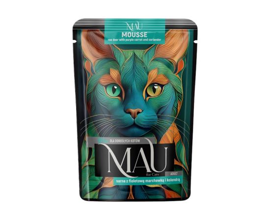 Dolina Noteci MAU Mousse Roe deer with purple carrots and coriander - wet cat food - 85g Kaķu konservi