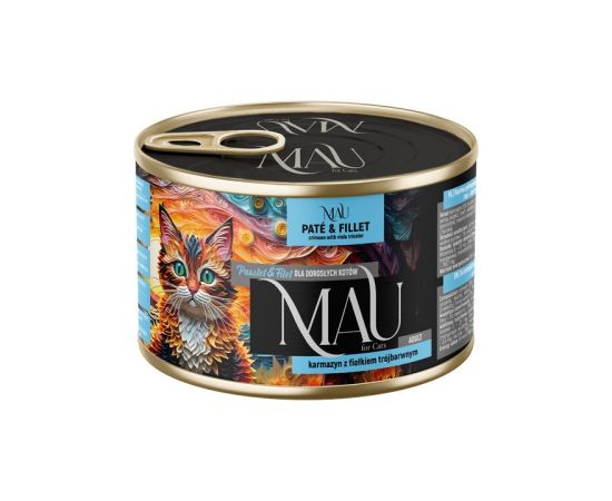 Dolina Noteci MAU Pate and Fillet Crimson with pansy - wet cat food - 185g Kaķu konservi