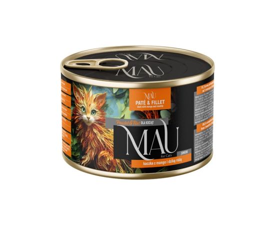 Dolina Noteci MAU Pate and Fillet Junior Duck with mango and rosehip - wet cat food - 185g Kaķu konservi